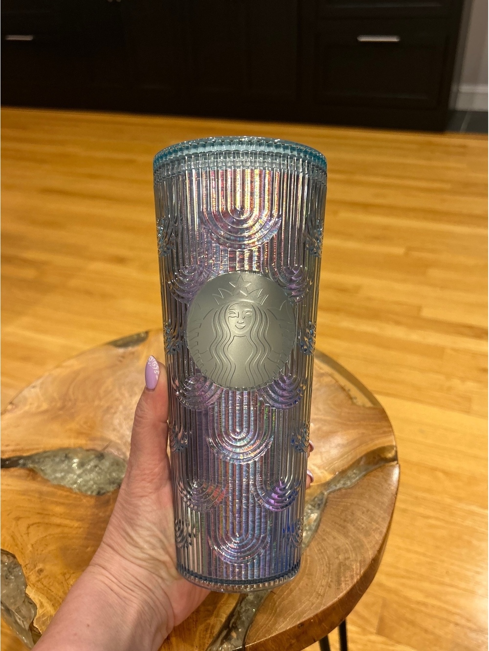 Starbucks Teal Mermaid Scale Iridescent Venti Tumbler 24oz Cold Cup